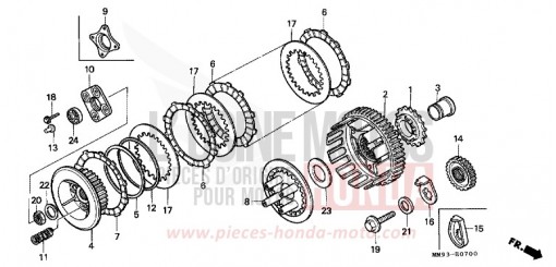 EMBRAYAGE XL600VN de 1992